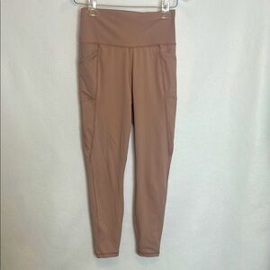 Women's Blush Color High-Waisted Leggings:Gottex